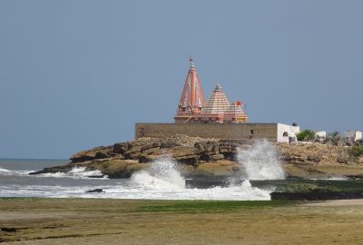 temple, seaside, waves, splashing, somnath, india, somnath, somnath, somnath, somnath, somnath